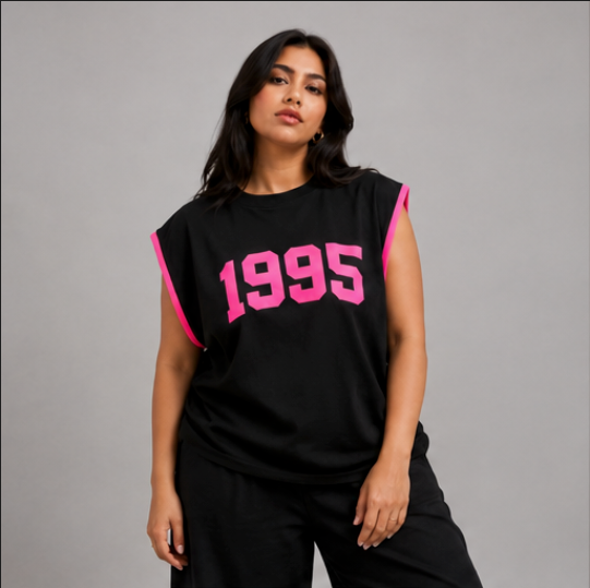 Women's Black Sleeveless Shirt XXXL and XXXXL - Zello Pakistan