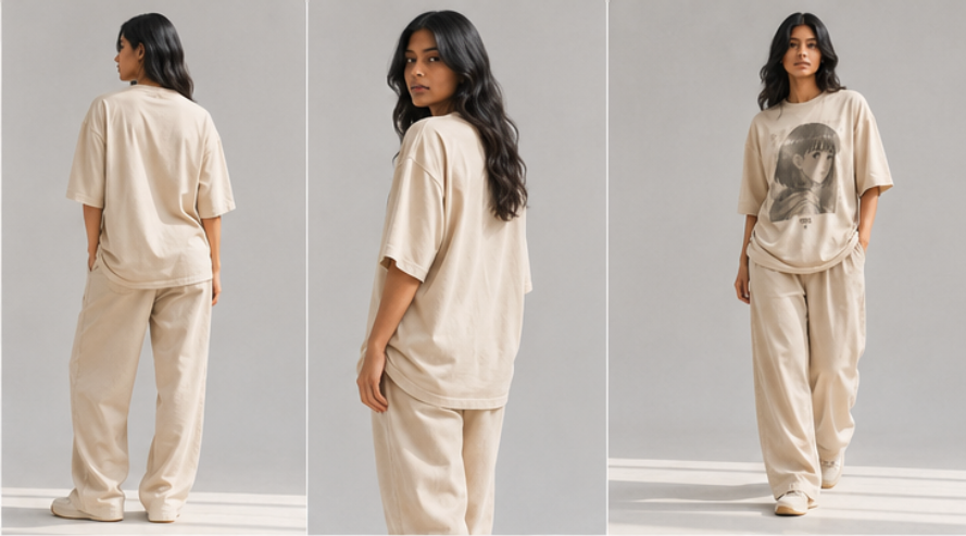 Womens T-Shirt - Beige (Anime 1995)
