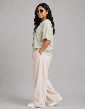 Women's Sage Green Buttercup T-Shirt XXXXL - Back View