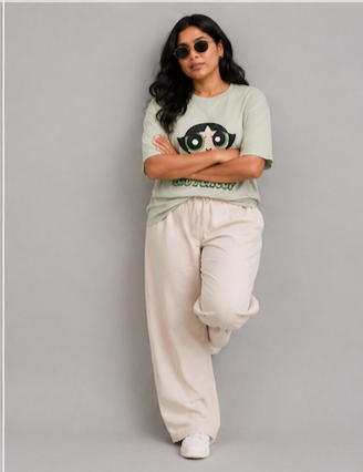 Womens T-Shirt - Sage Green (Buttercup)