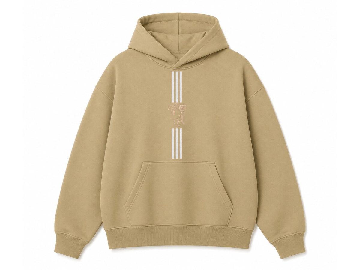Man United stripes Hoodie Royal Blue