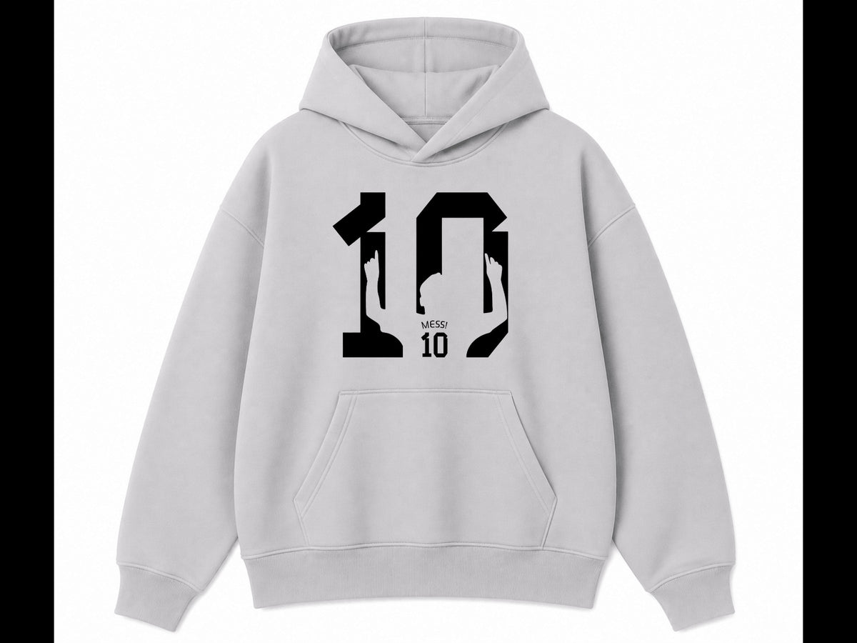 Messi Hoodie Heather Grey