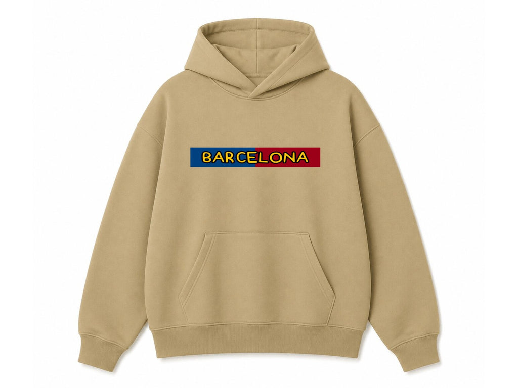 Barcelona coloured logo Hoodie Black